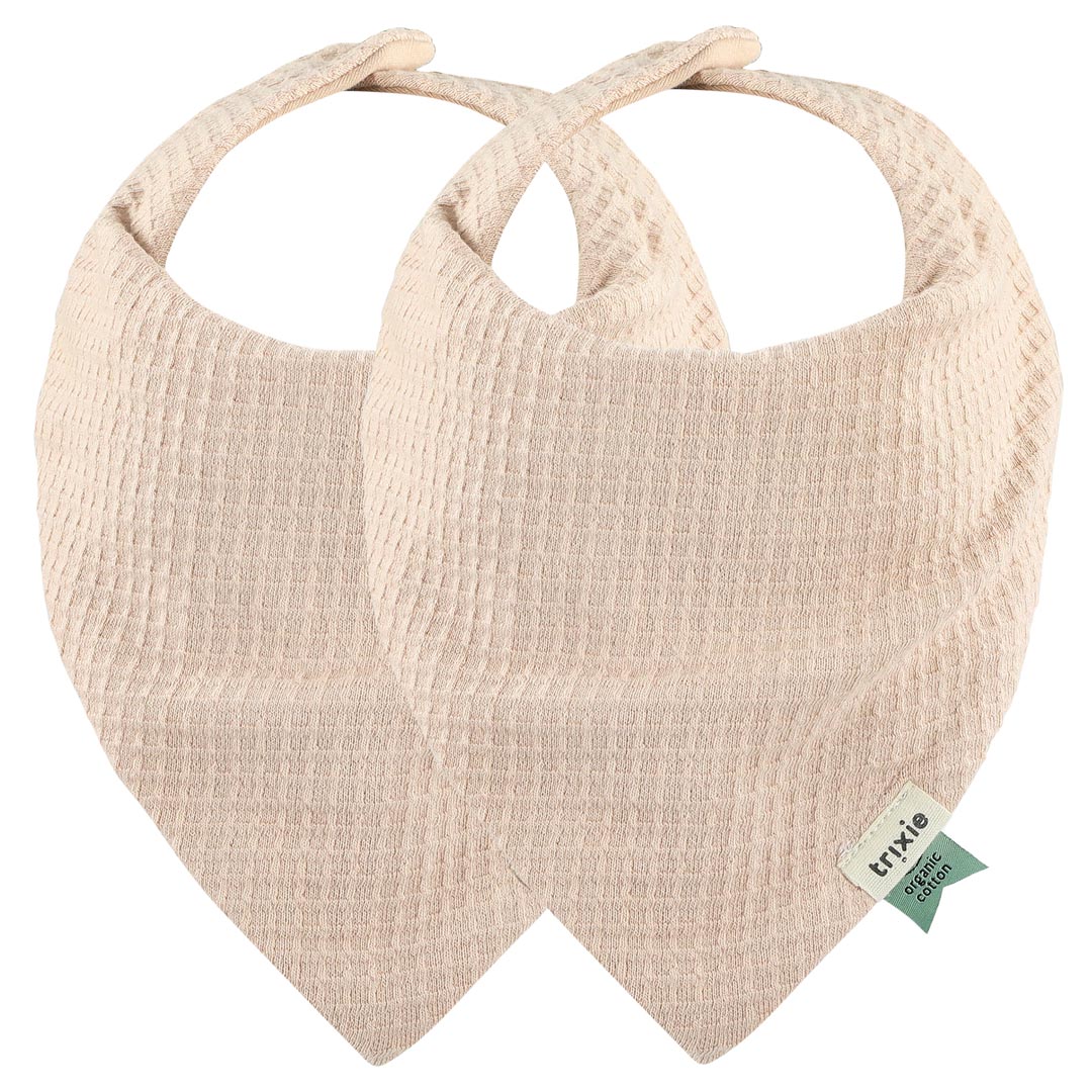 Bandana bib 2-pack mix - Cocoon Blush